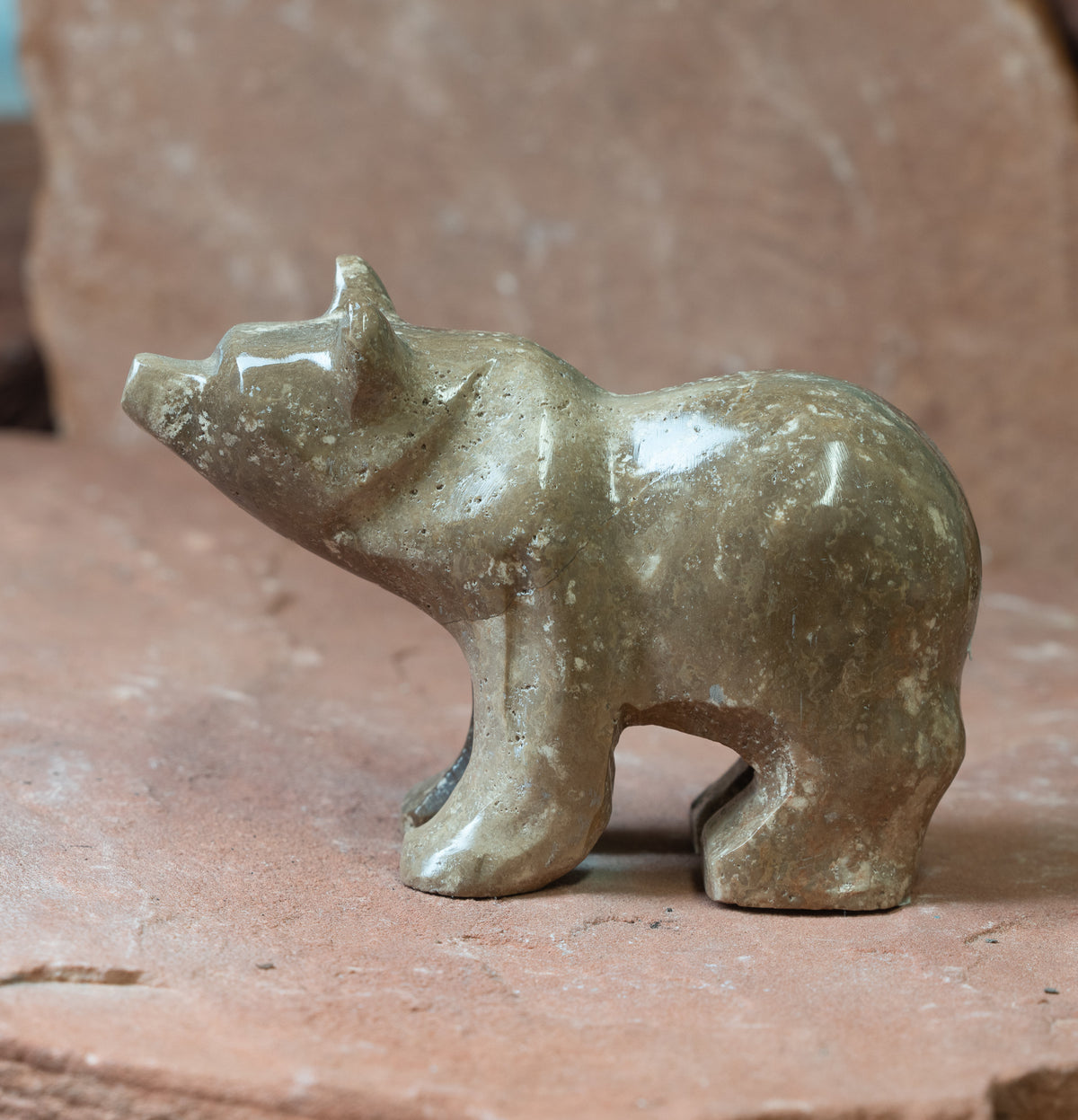 Large Brown Aragonite Bear