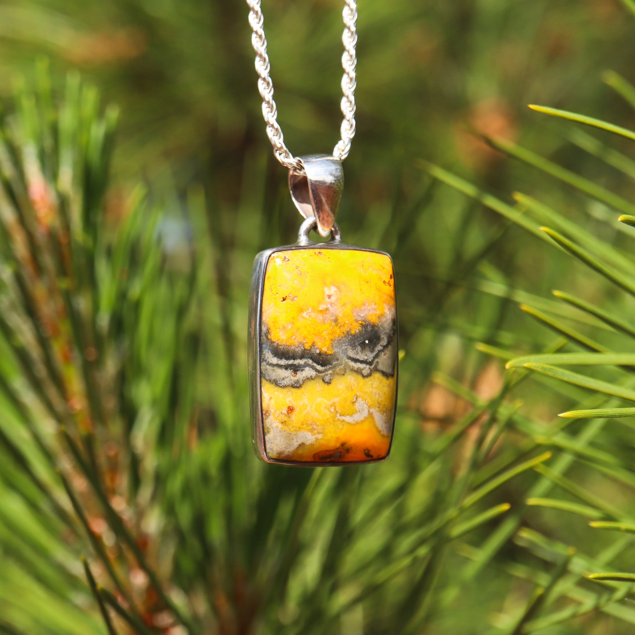 Bumblebee Jasper Pendant