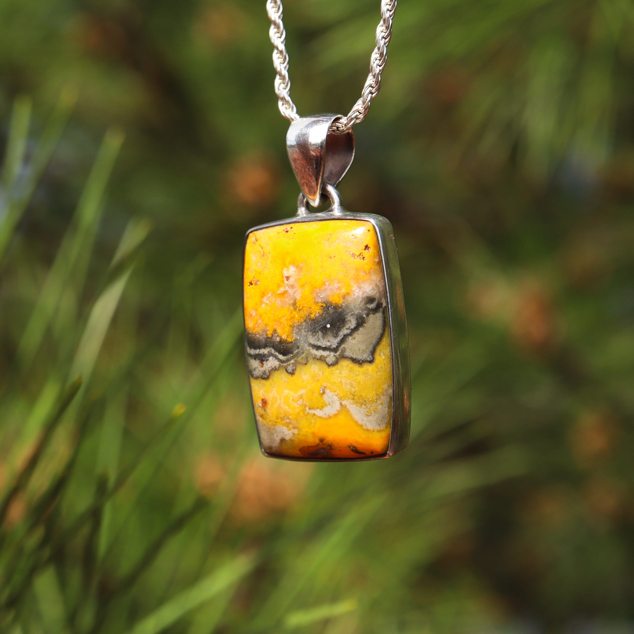 Bumblebee Jasper Pendant