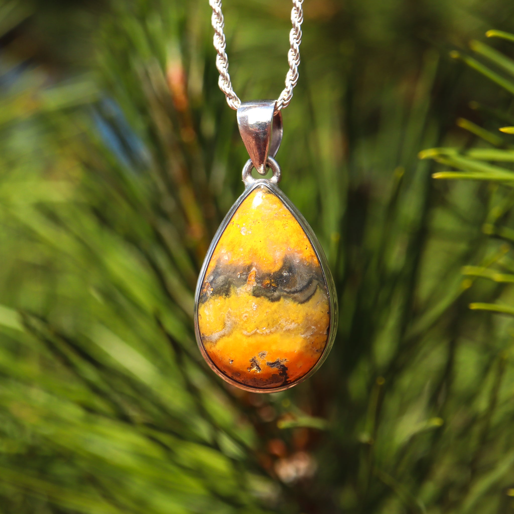 Bumblebee Jasper Pendant