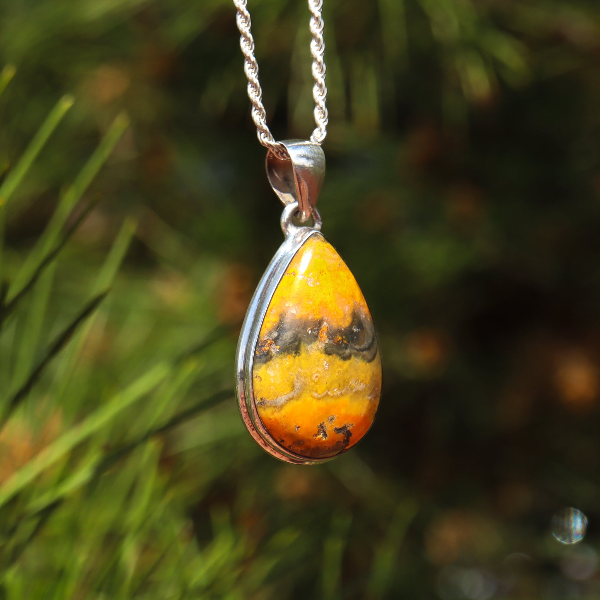 Bumblebee Jasper Pendant