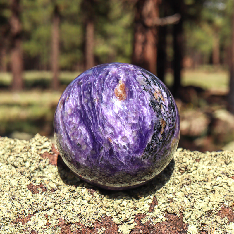 Large Charoite Sphere