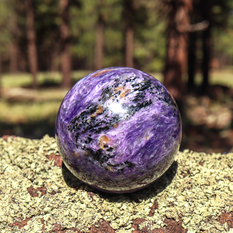 Large Charoite Sphere