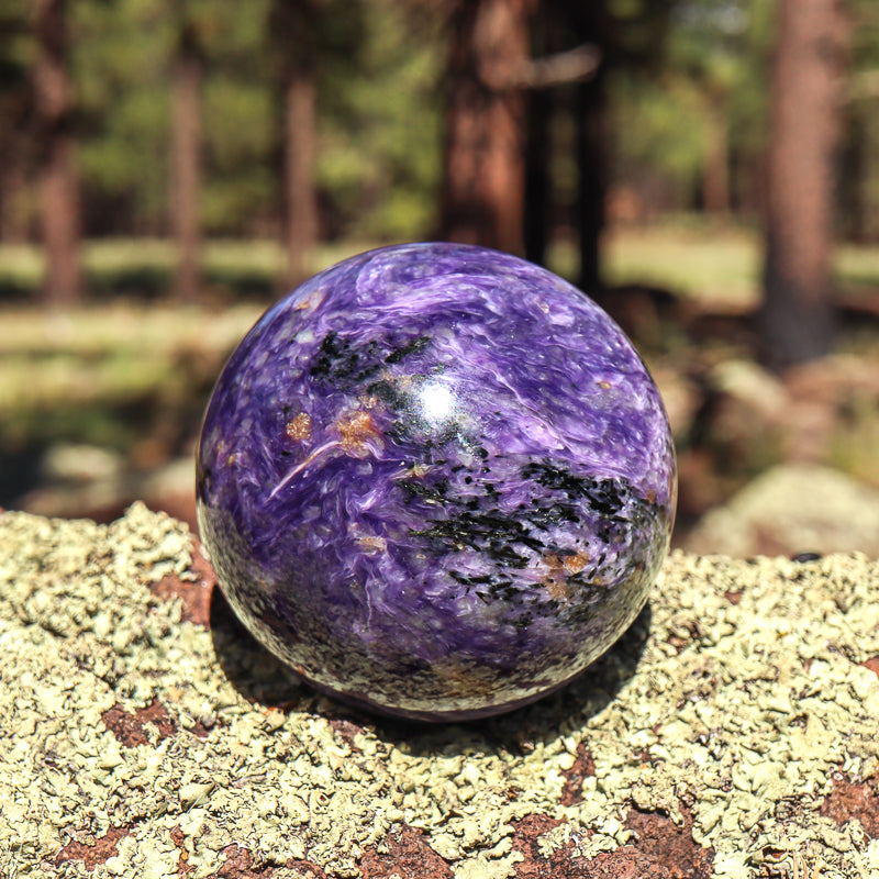 Large Charoite Sphere