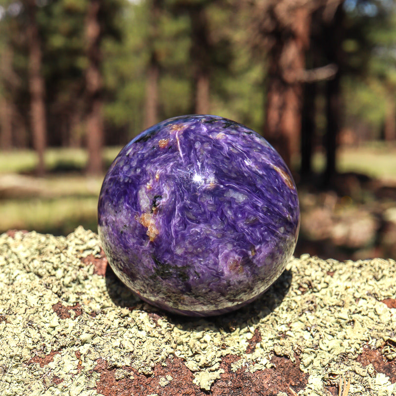 Large Charoite Sphere