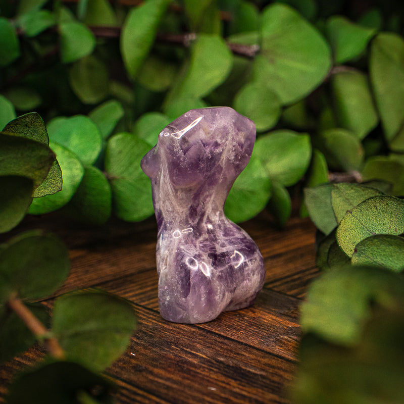 Amethyst Chevron Goddess Bust