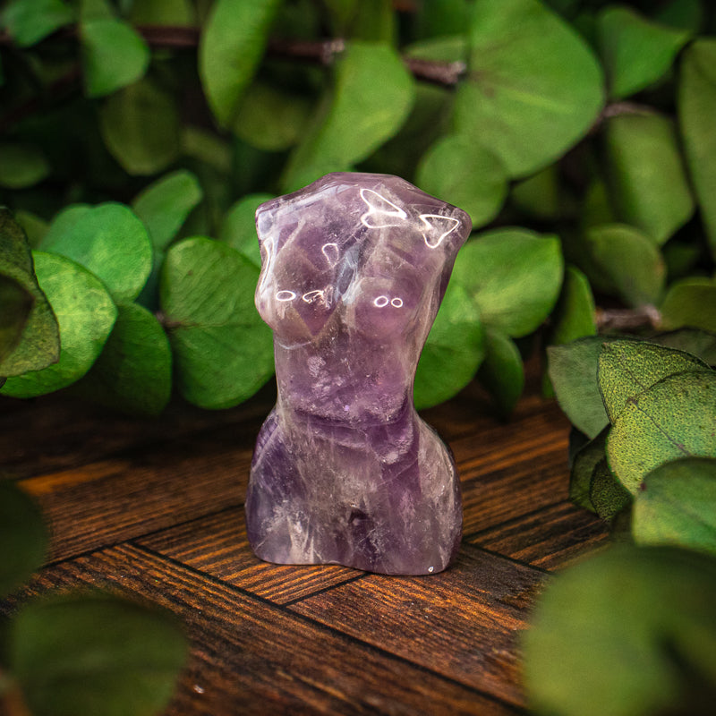 Amethyst Chevron Goddess Bust