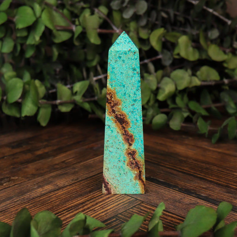 Chrysocolla Obelisk