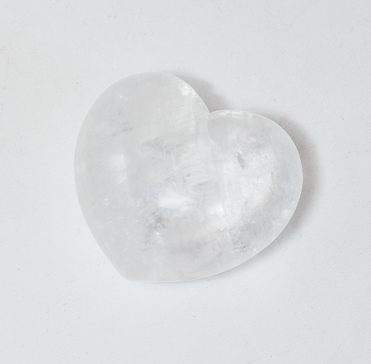 Clear Calcite Heart