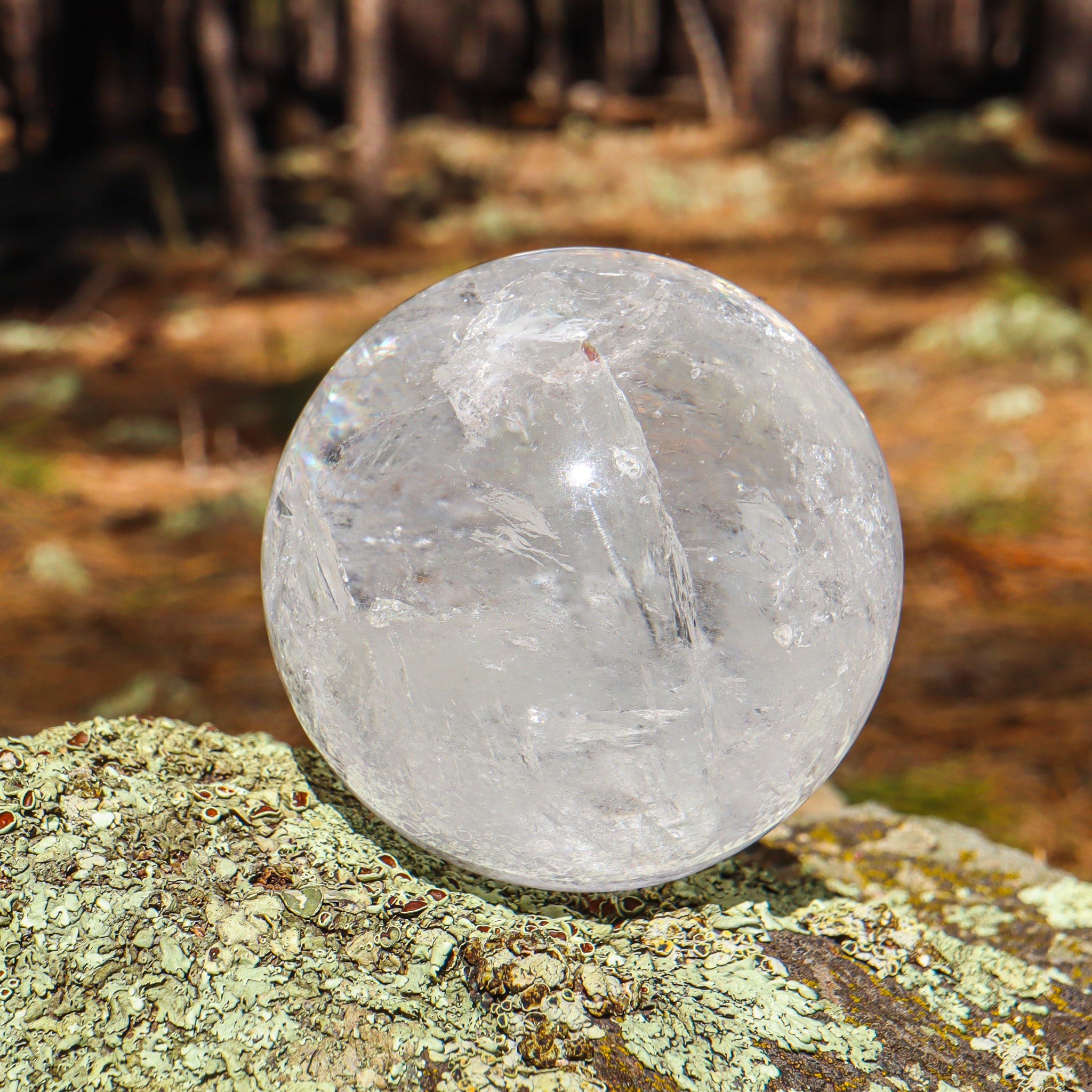 Large Clear Quartz Sphere