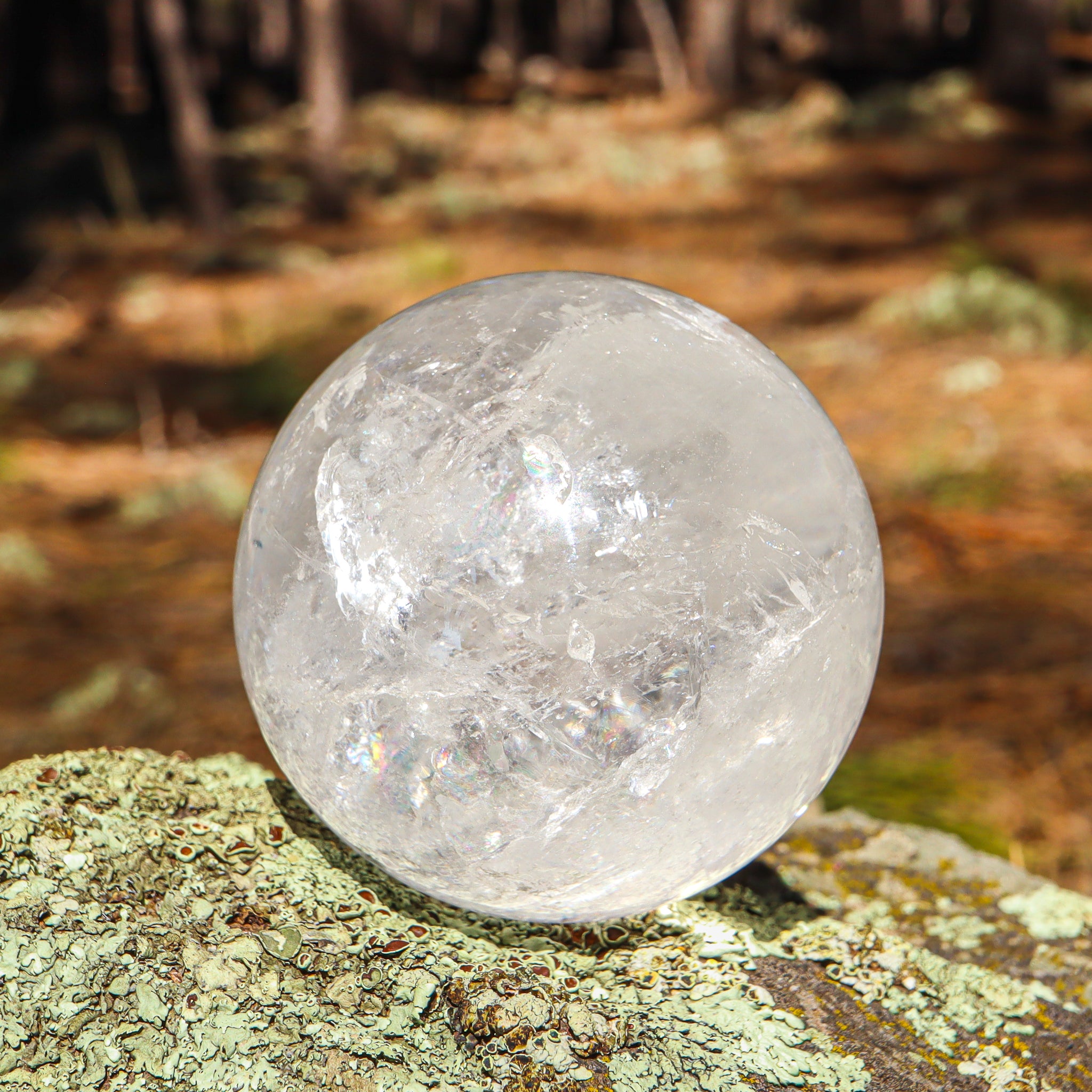Large Clear Quartz Sphere