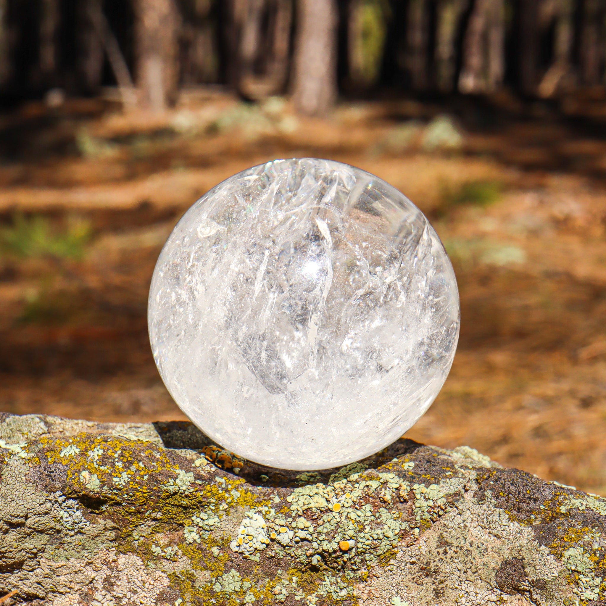 Large Clear Quartz Sphere
