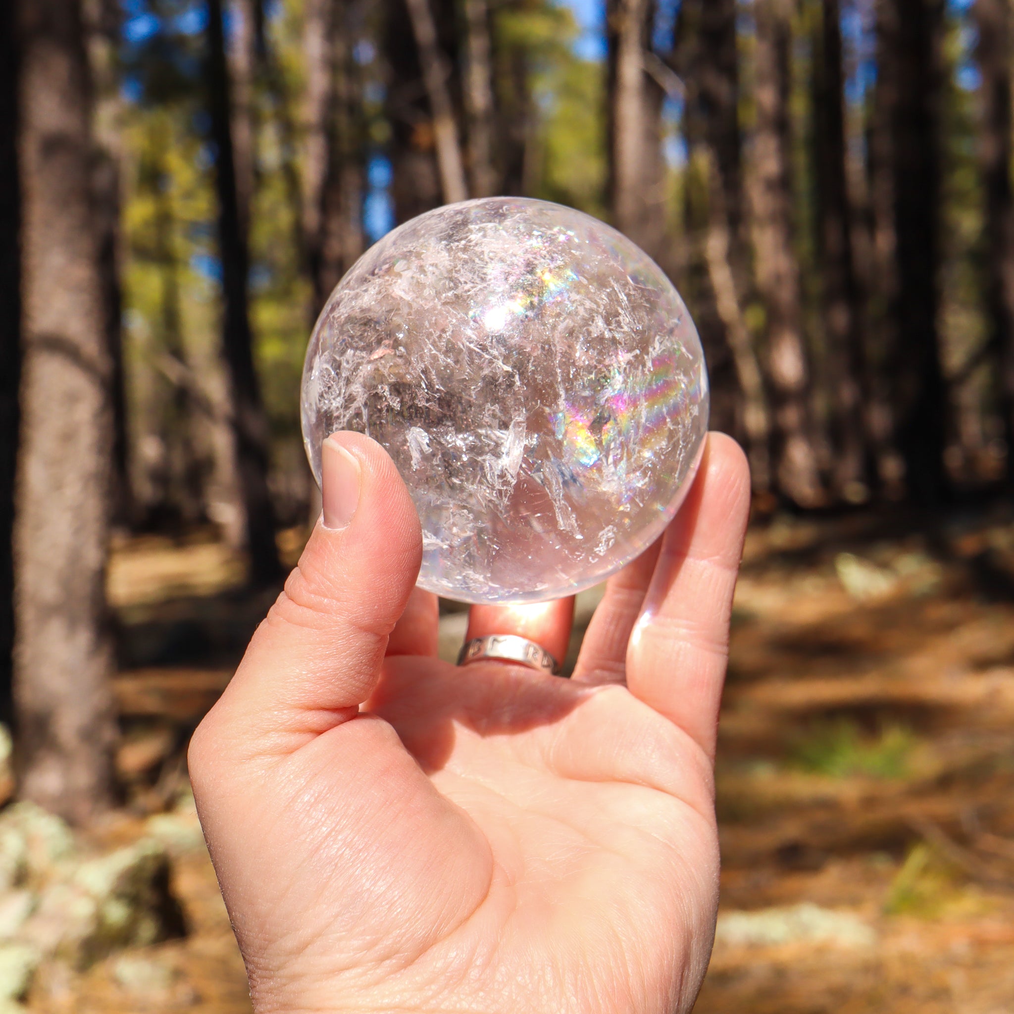 Large Clear Quartz Sphere