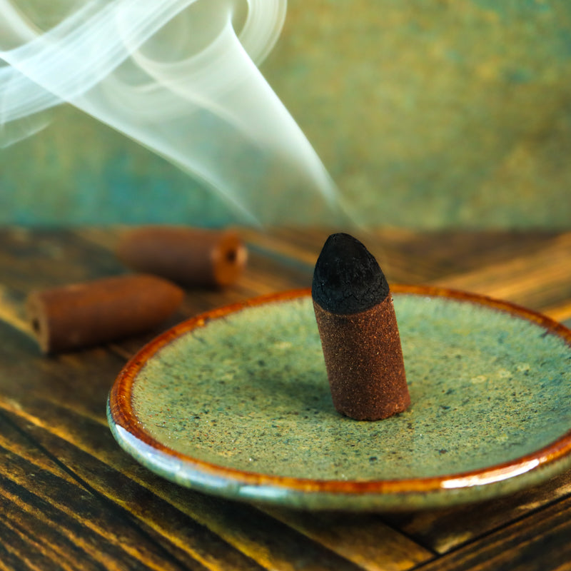 Moldavite Incense Cones