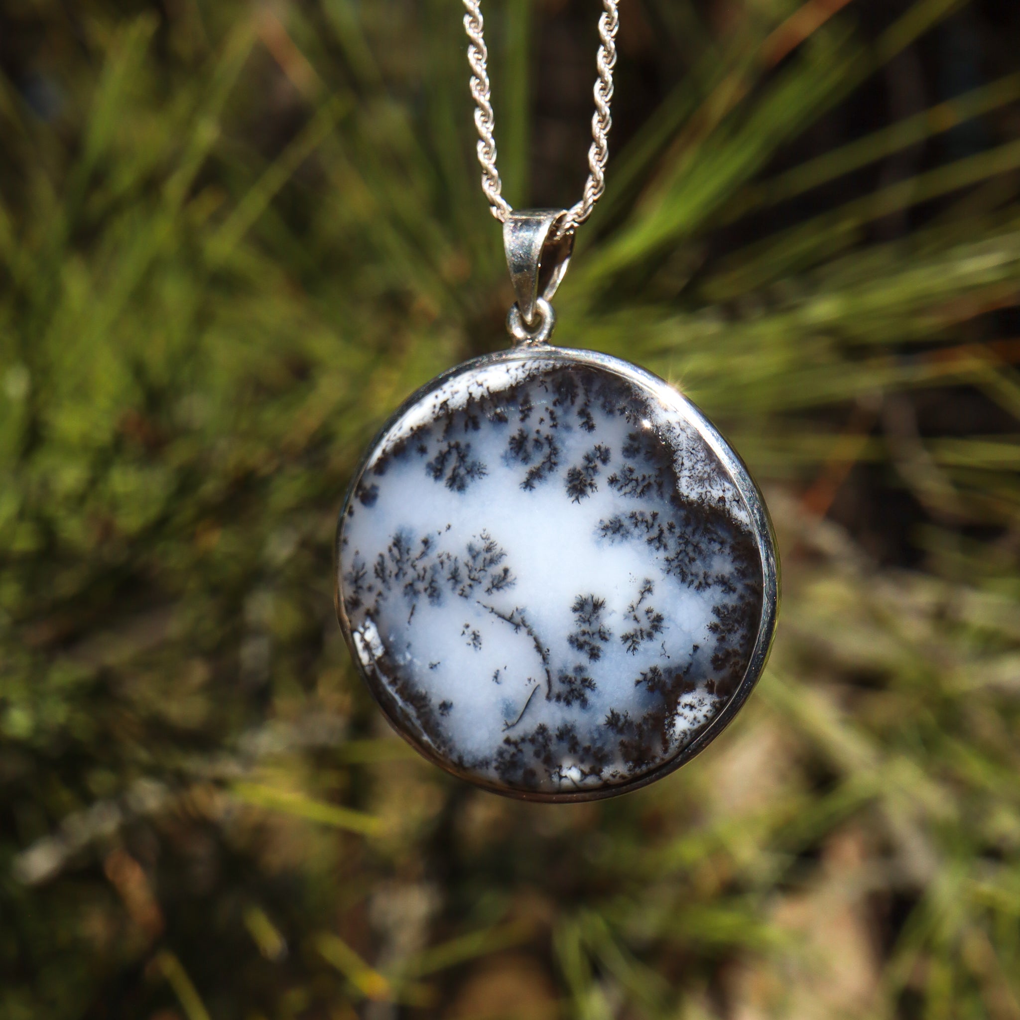 Dendritic Opal Pendant