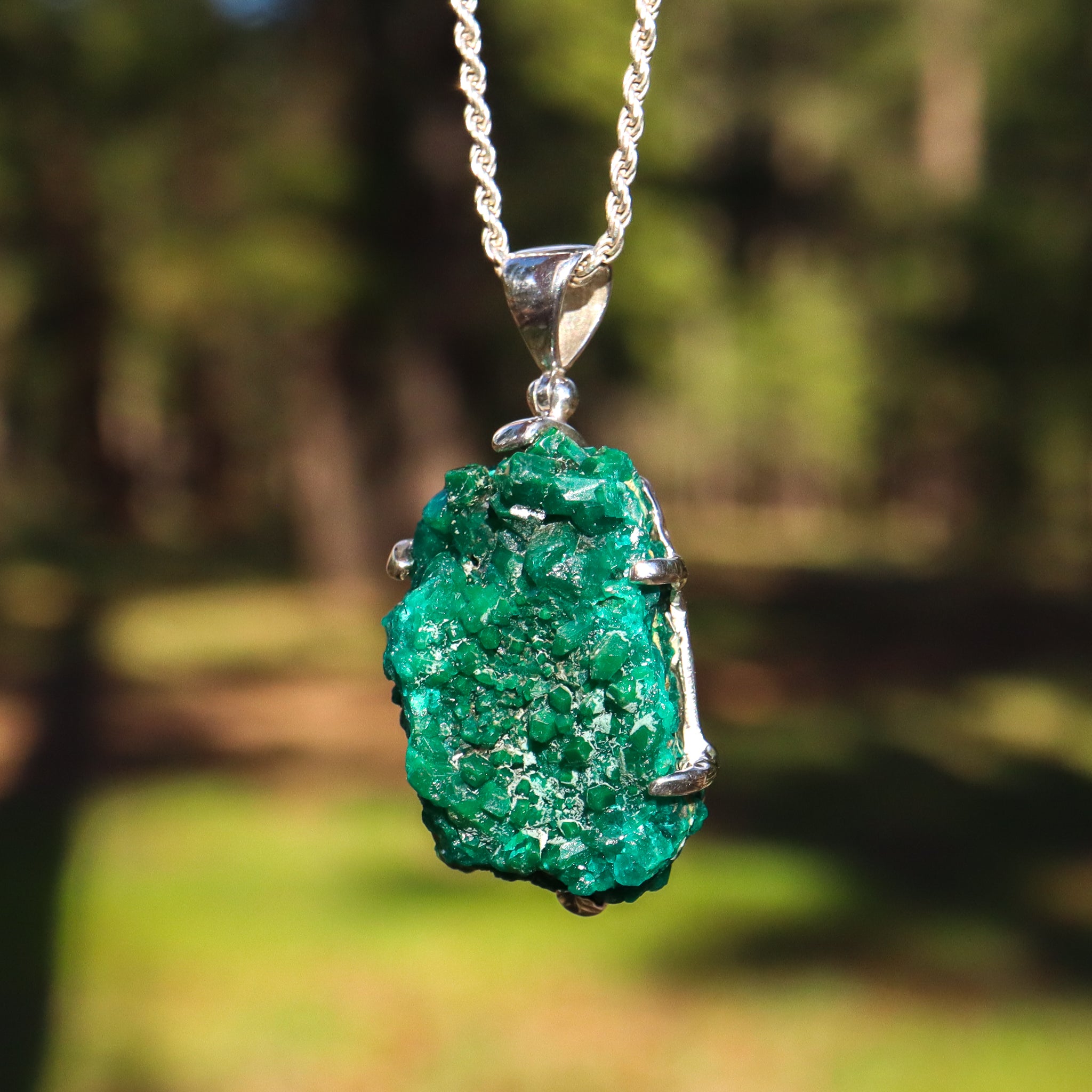 Dioptase Pendant