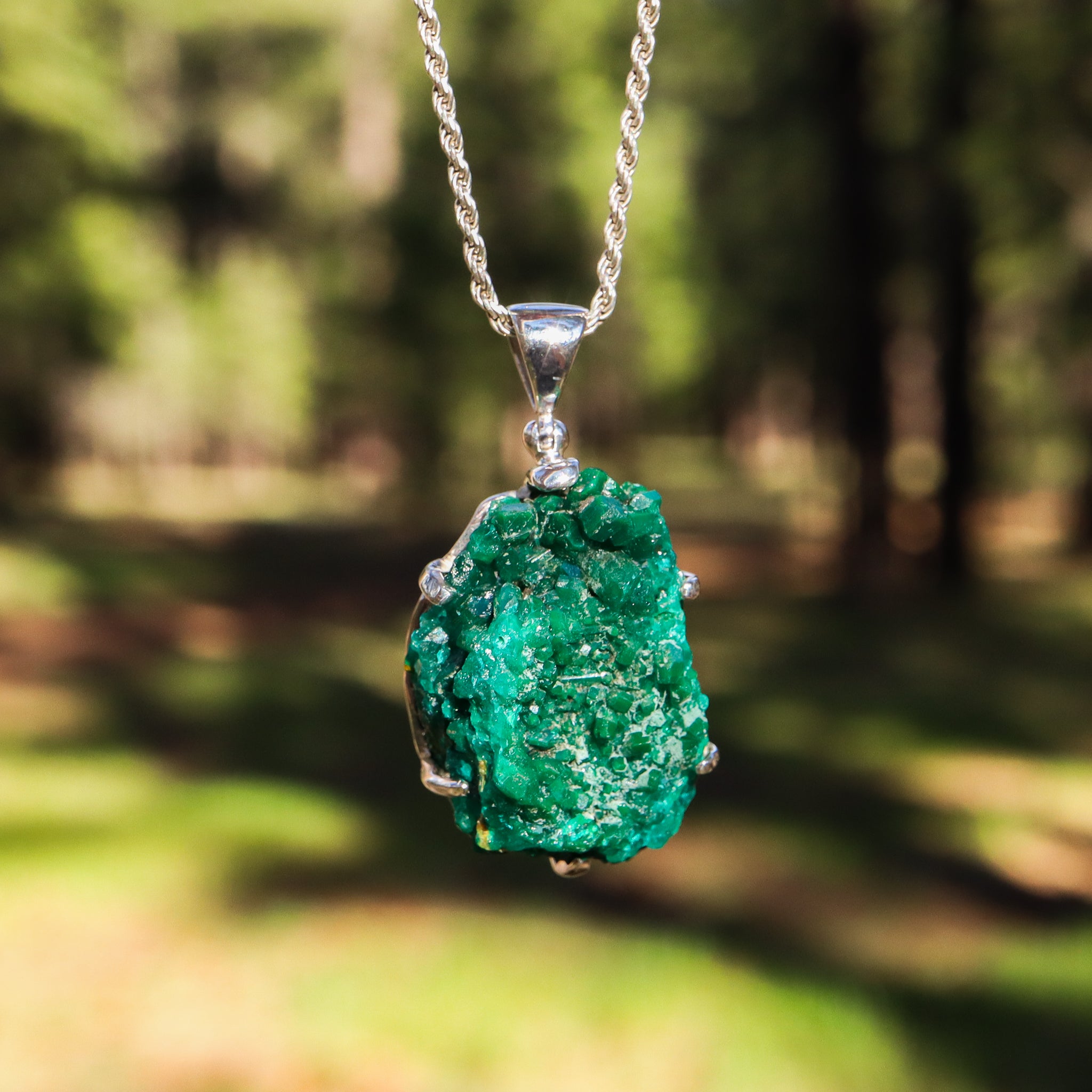 Dioptase Pendant