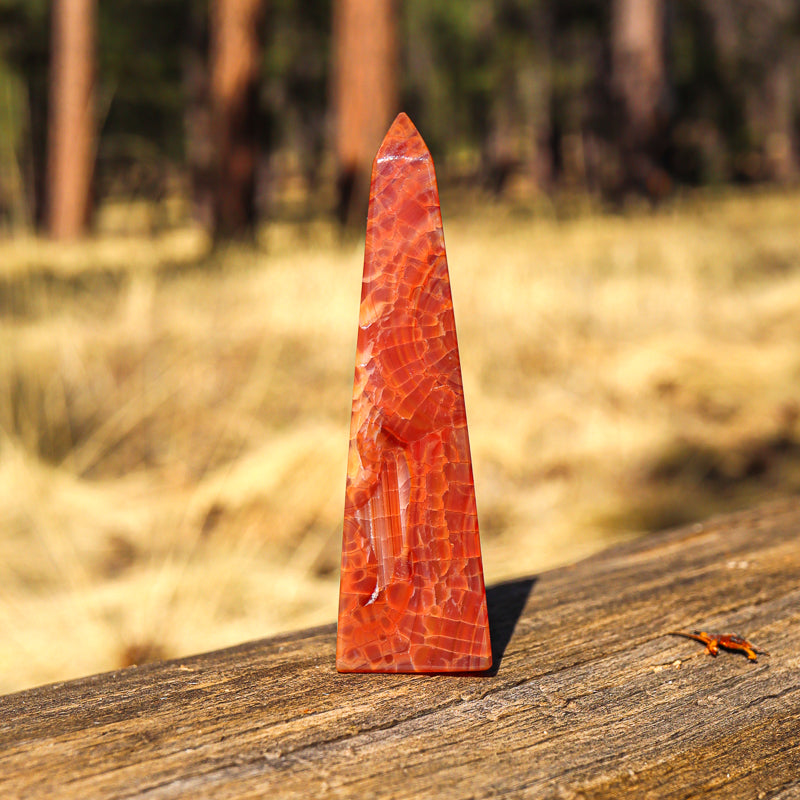 Fire Agate Obelisk