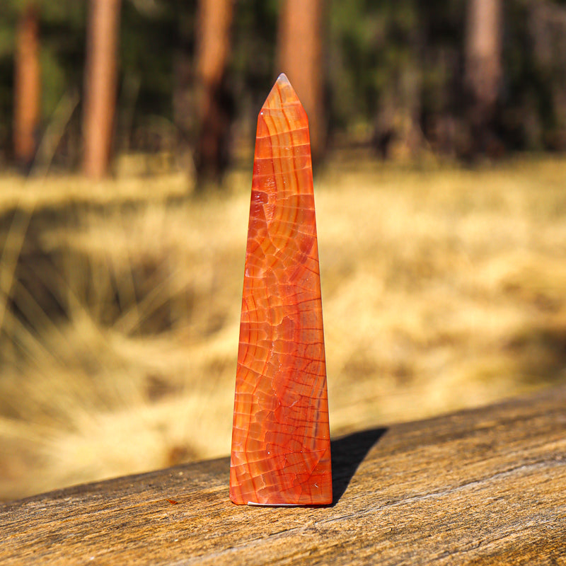 Fire Agate Obelisk