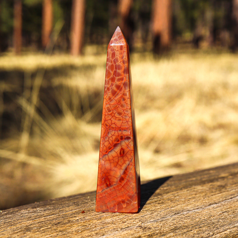 Fire Agate Obelisk