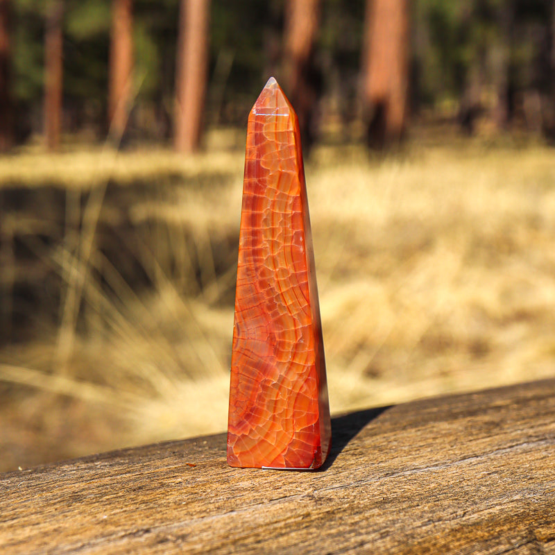 Fire Agate Obelisk