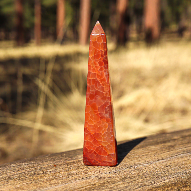 Fire Agate Obelisk