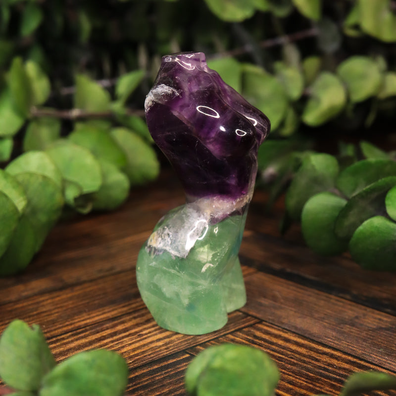 Fluorite Carved Goddess Bust