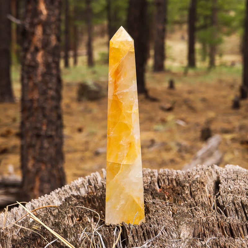 Golden Healer Quartz Obelisk