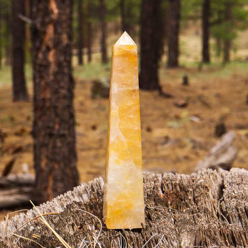 Golden Healer Quartz Obelisk