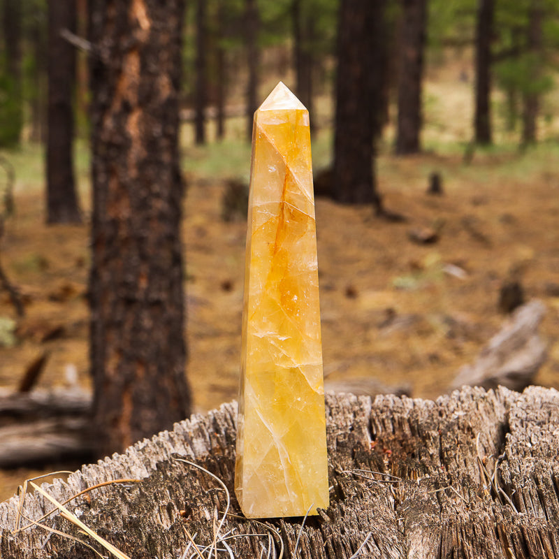 Golden Healer Quartz Obelisk