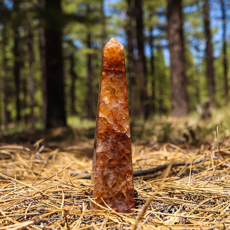 Golden Healer Quartz Obelisk
