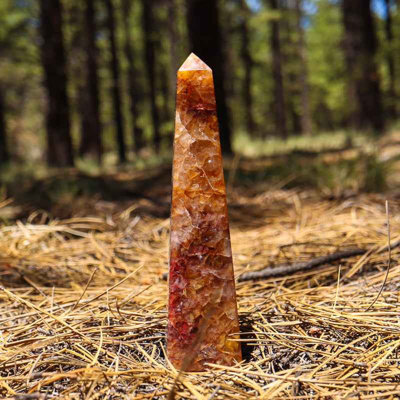 Golden Healer Quartz Obelisk