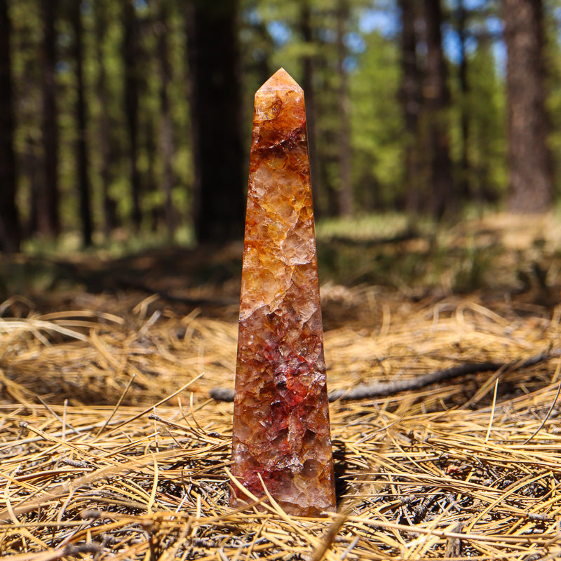 Golden Healer Quartz Obelisk