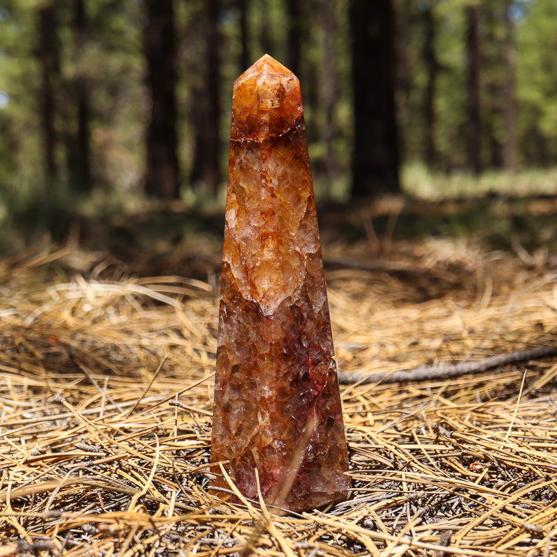 Golden Healer Quartz Obelisk