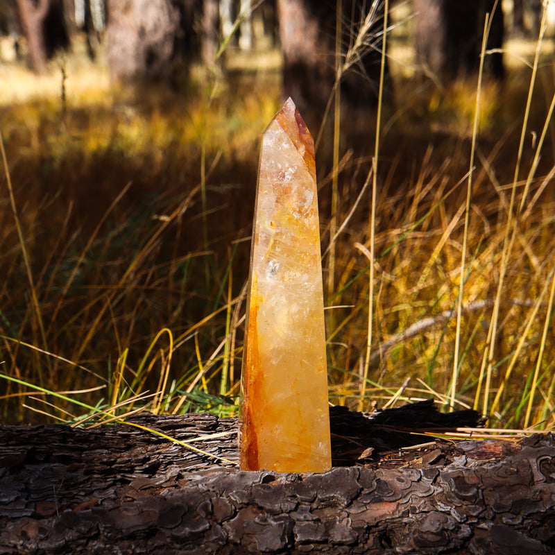 Golden Healer Quartz Obelisk