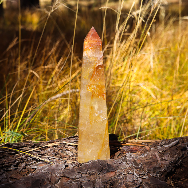 Golden Healer Quartz Obelisk