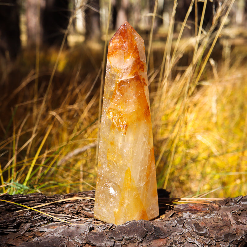 Golden Healer Quartz Obelisk