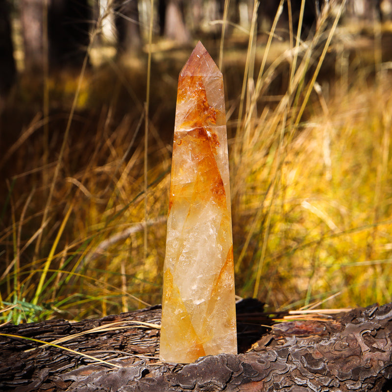 Golden Healer Quartz Obelisk