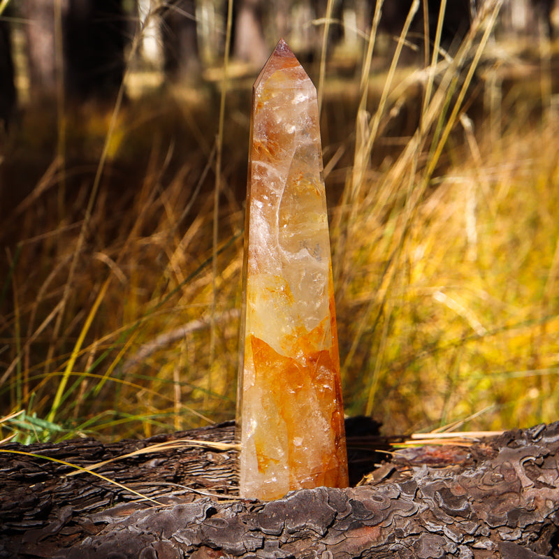 Golden Healer Quartz Obelisk
