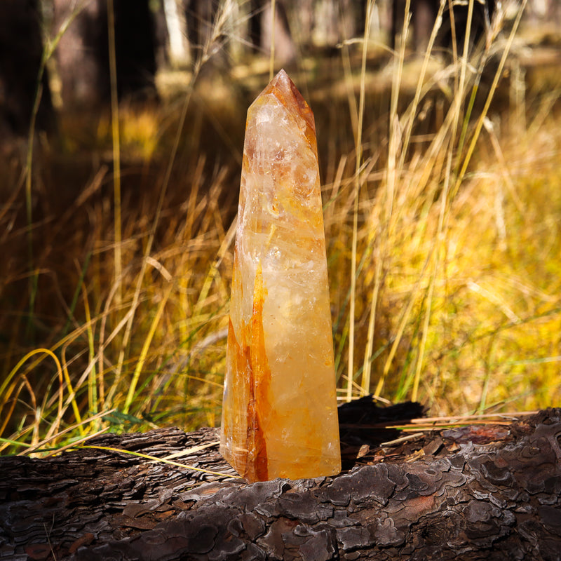 Golden Healer Quartz Obelisk