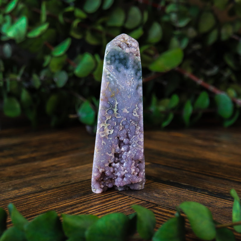Grape Agate Obelisk
