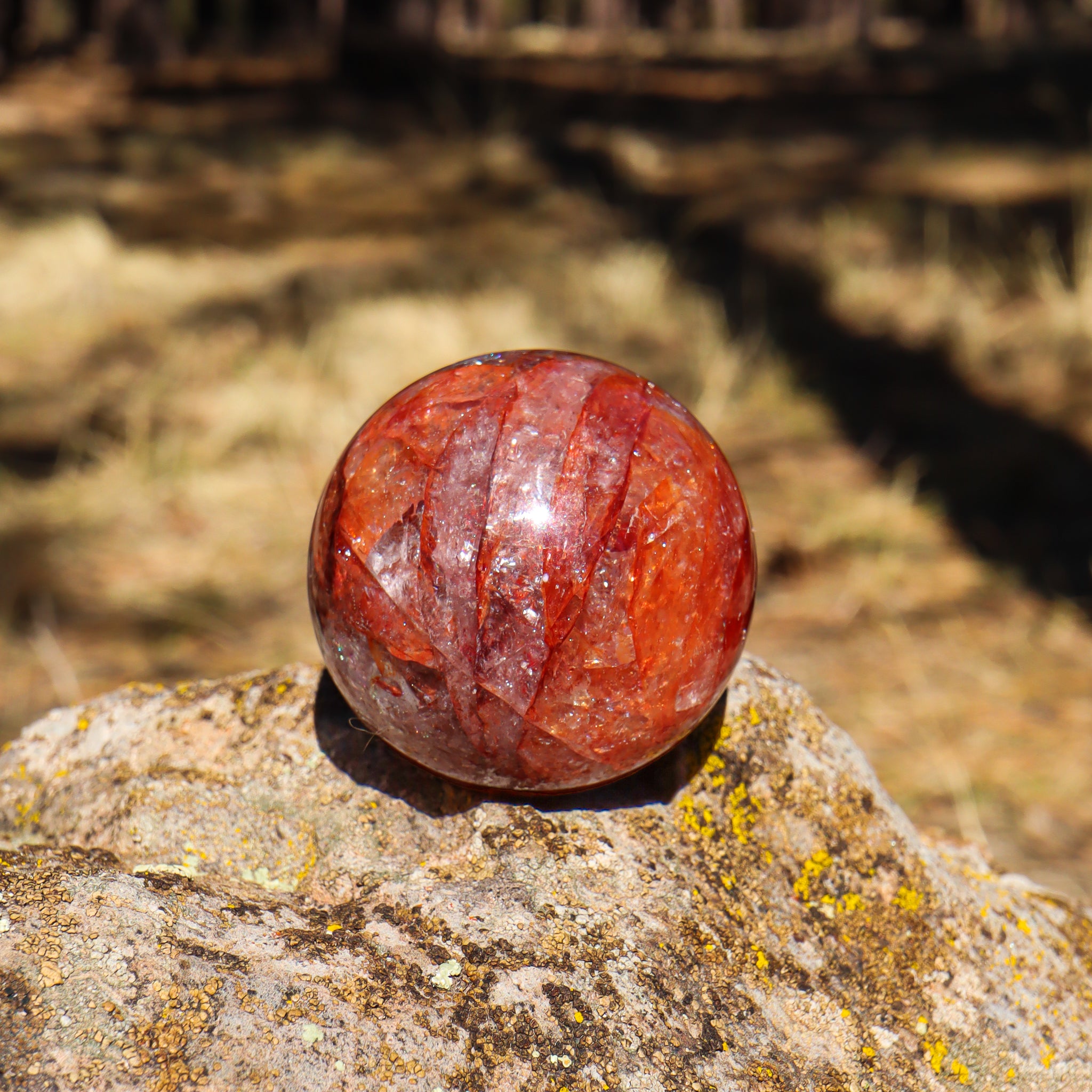 Hematoid Quartz Sphere