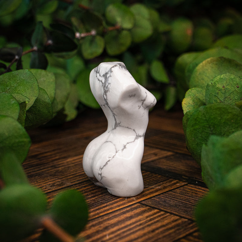 Howlite Goddess Bust