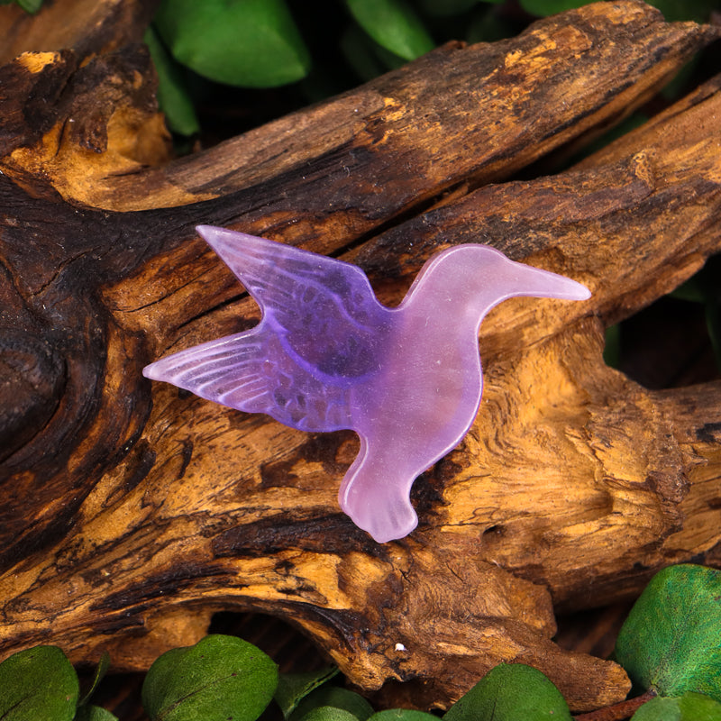 Fluorite Carved Hummingbird