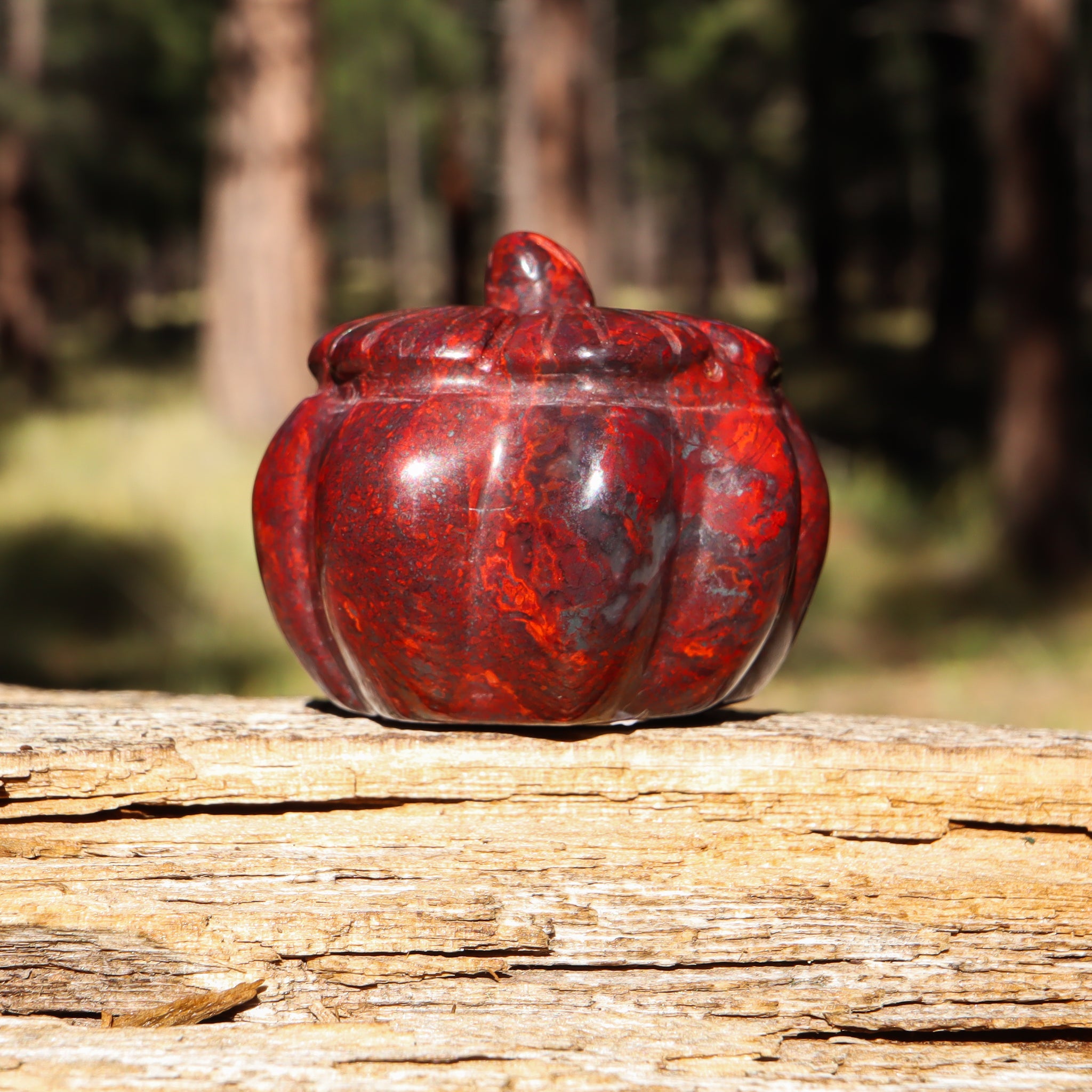 Brecciated Jasper Carved Pumpkin
