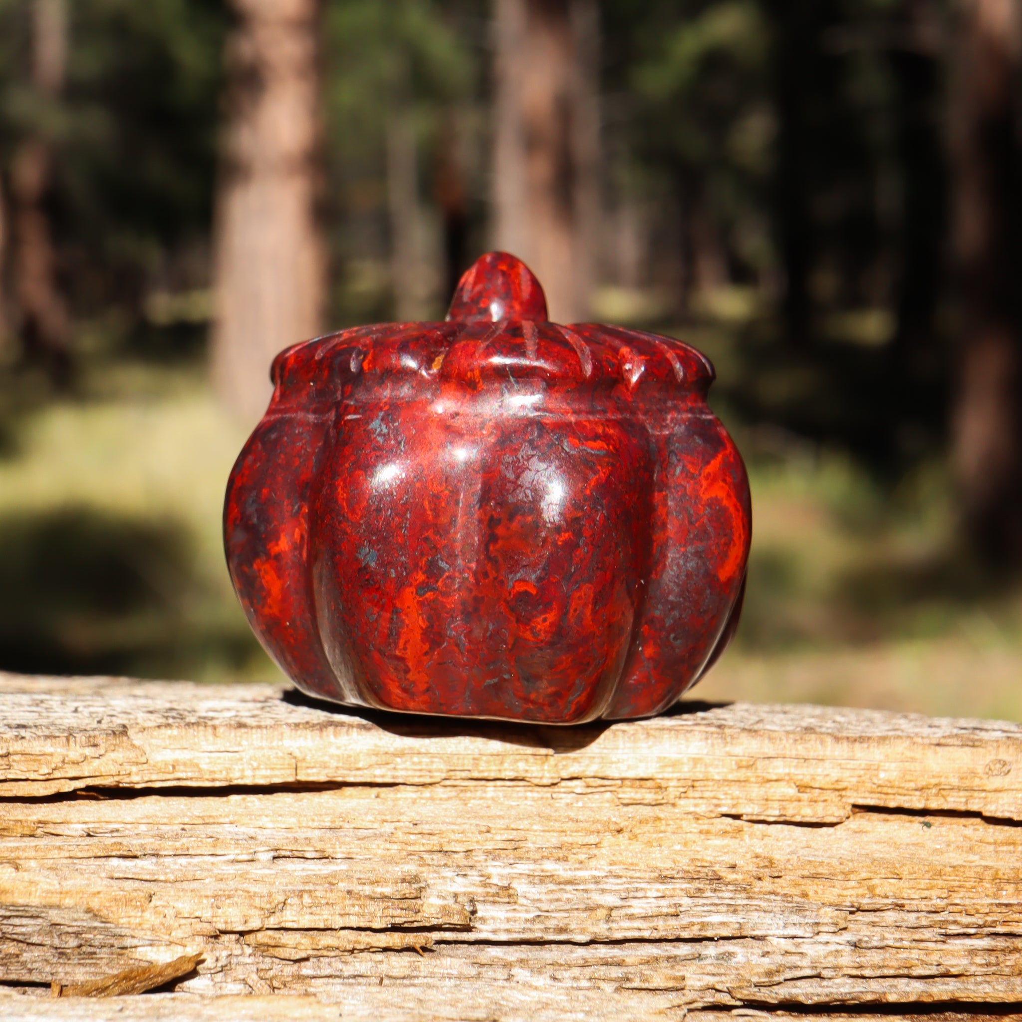 Brecciated Jasper Carved Pumpkin