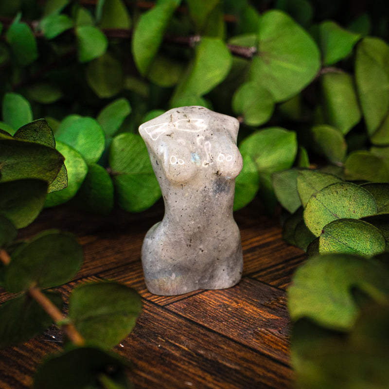 Labradorite Goddess Bust