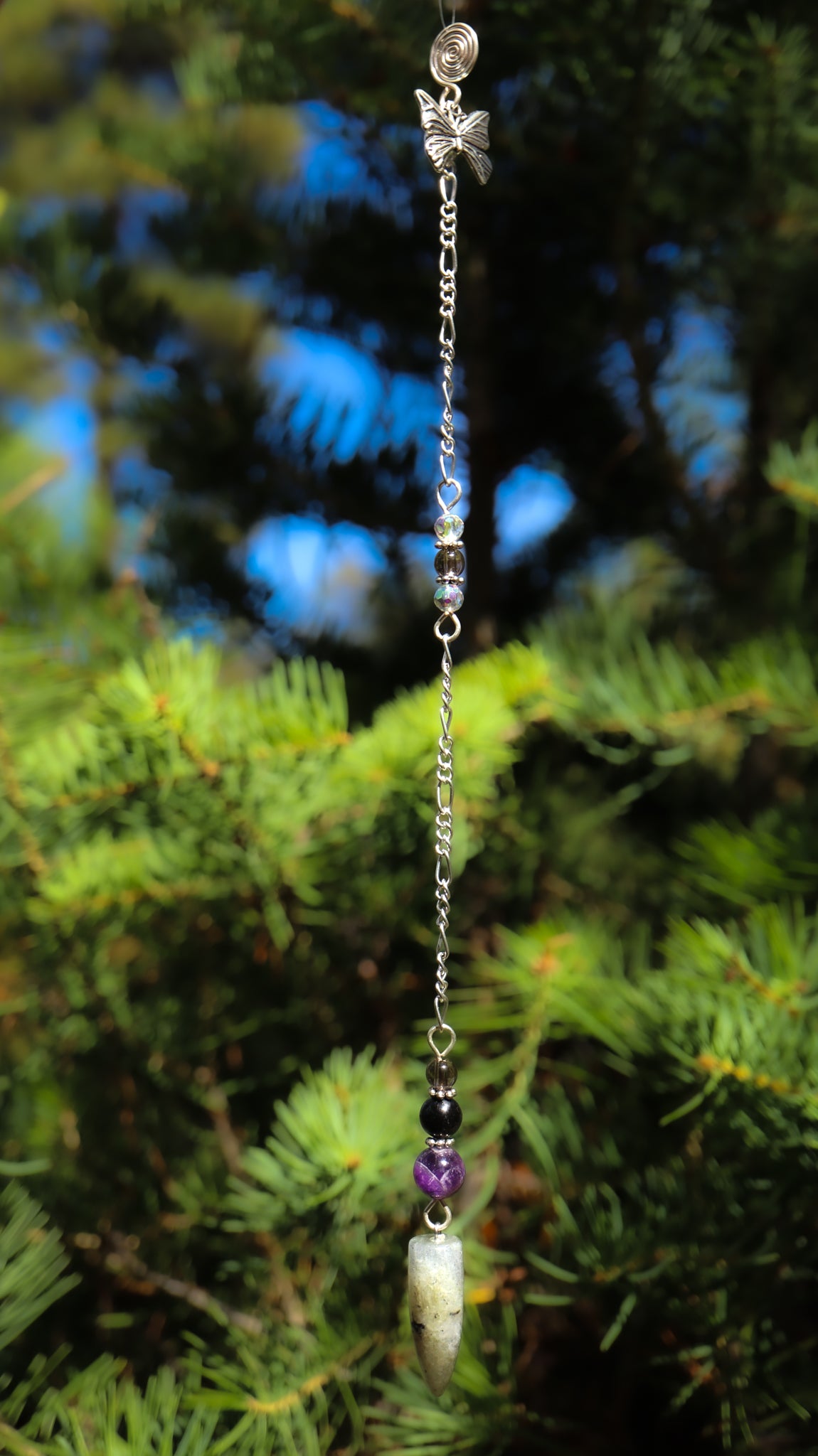 Labradorite Point Pendulum