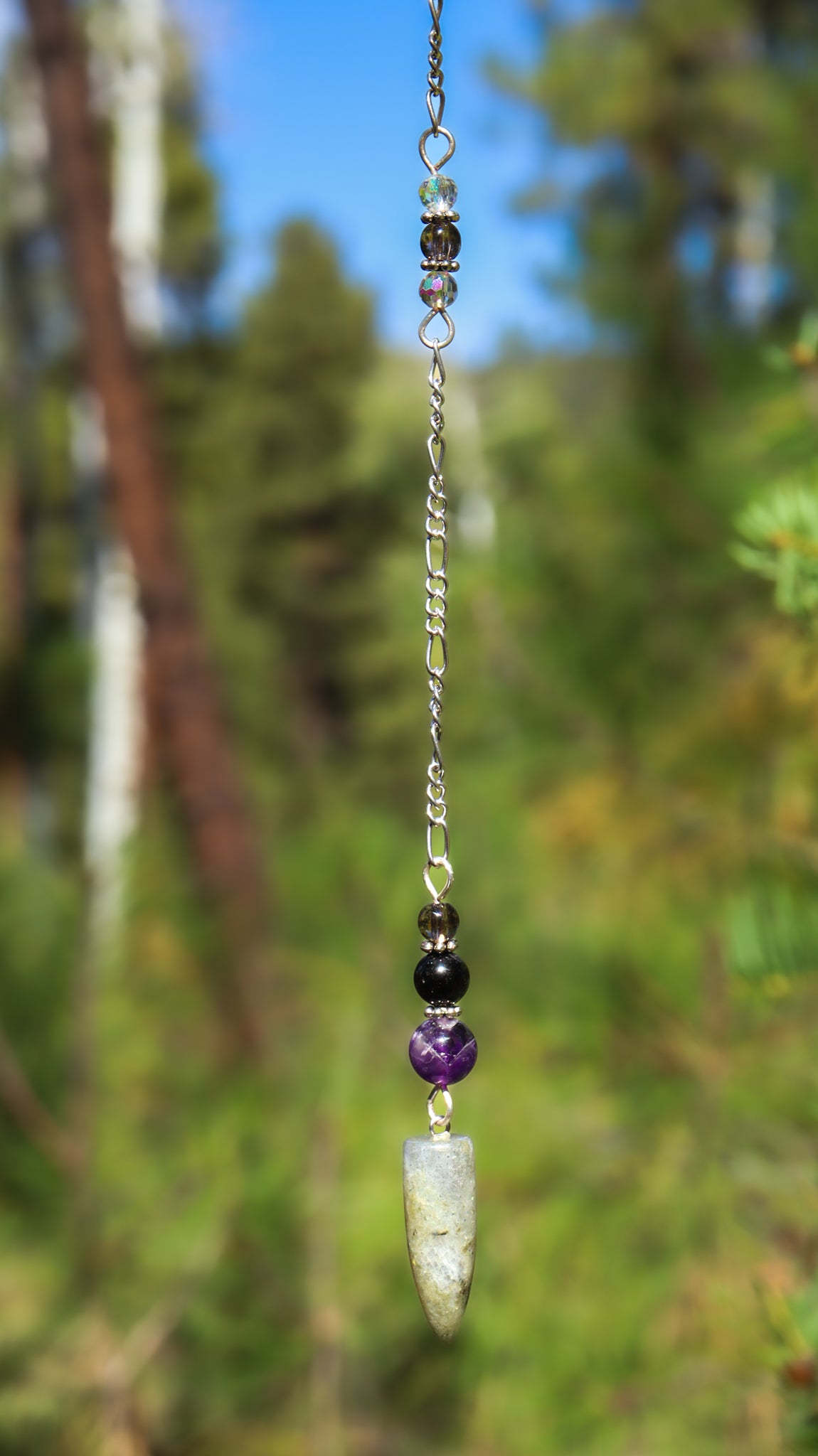 Labradorite Point Pendulum