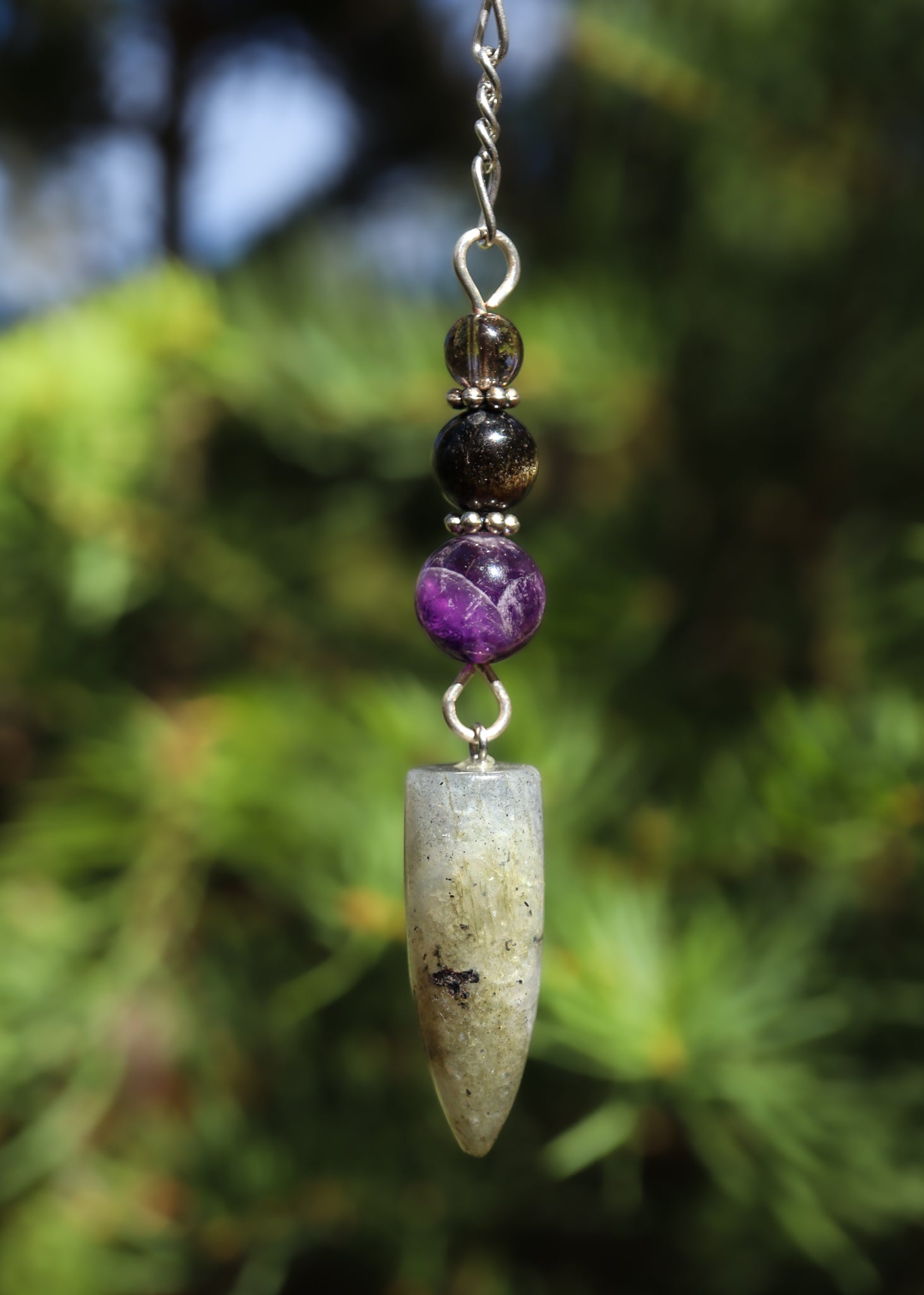 Labradorite Point Pendulum